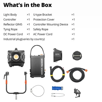 GODOX MG2400R Full-color LED Light 1800K-10000K RGB Video Light 2650W Brighter Waterproof for Photographic Movie Live Broadcast product image