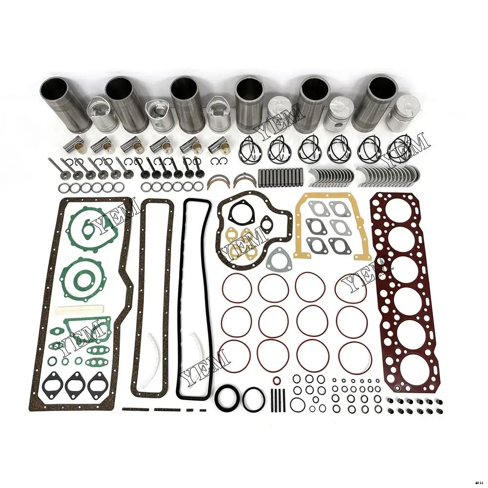 Rebuild Kit With Piston Ring Liner Bearing Valves Gaskets For Isuzu DA120