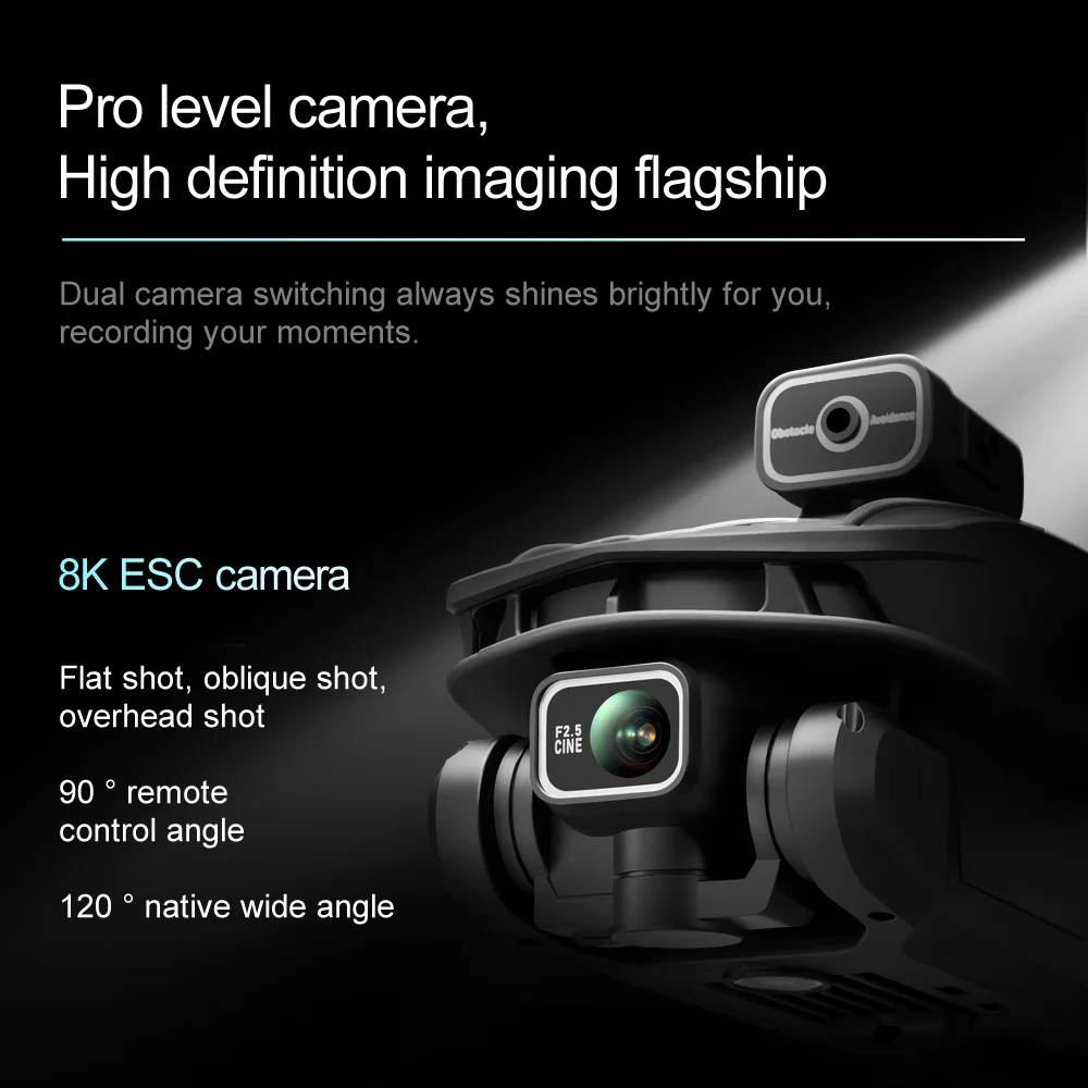 2024 Mini Drone 4K Professional HD Dual Cameras V168 Pro Max Foldable Outdoor Drones Long Range WIFI FPV App RC Control Portable