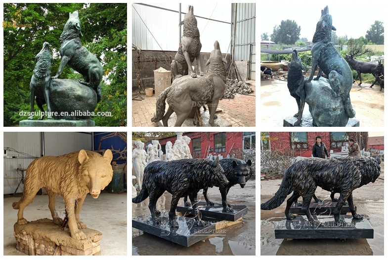 Outdoor Modern Sculpture Animals Shaped Decorated Christmas Statue