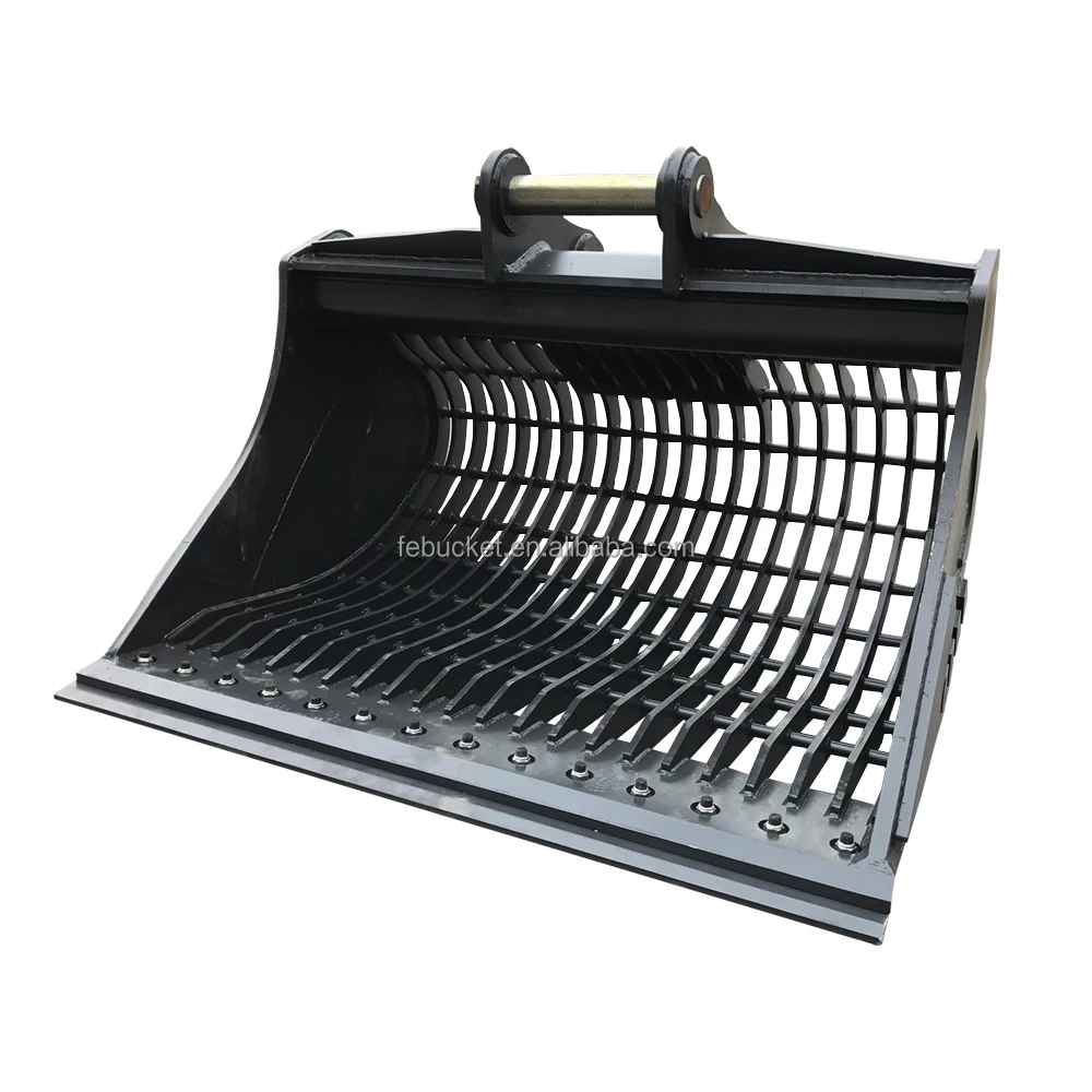 20t 30t 35t 40t Excavator Buckets Skeleton Bucket Customized Screening