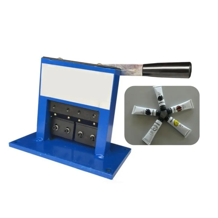 Toothpaste Tube Sealing Machine Pipe Sealing Tail Machine Manual Table Top Aluminium Witaluminummbossing for Aluminium Plastic