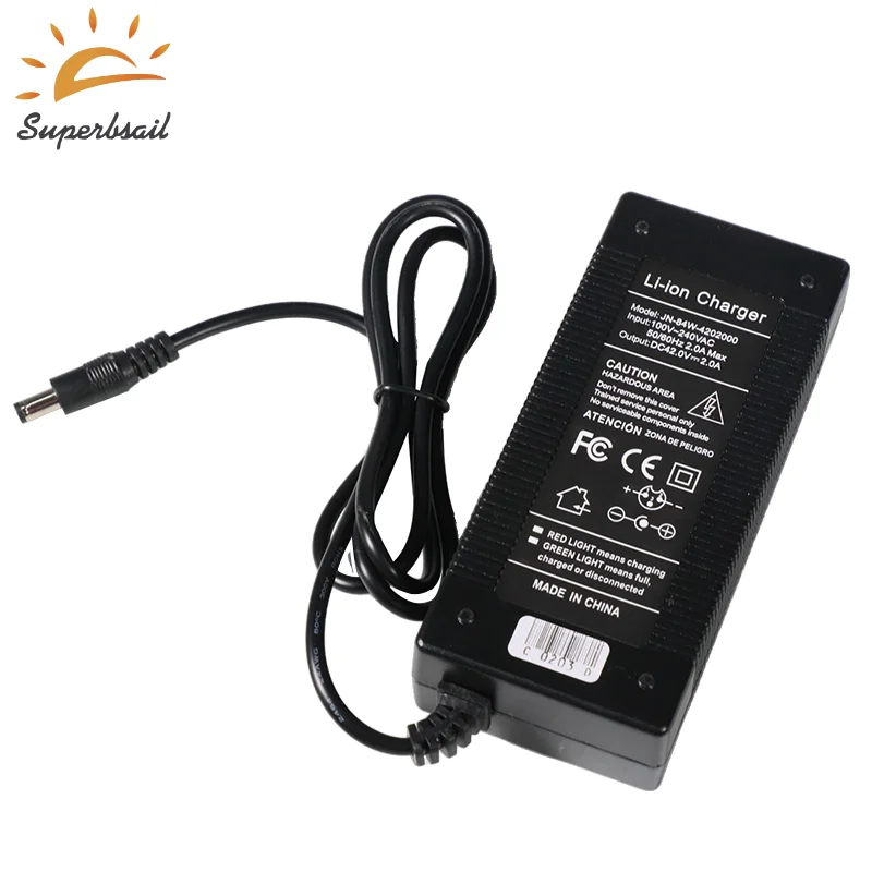 Superbsail 54.6V 2A Scooter Charger Durable Battery Charger Hoverboard Power Supply Adapters Use For scooters/motorcycles supplier