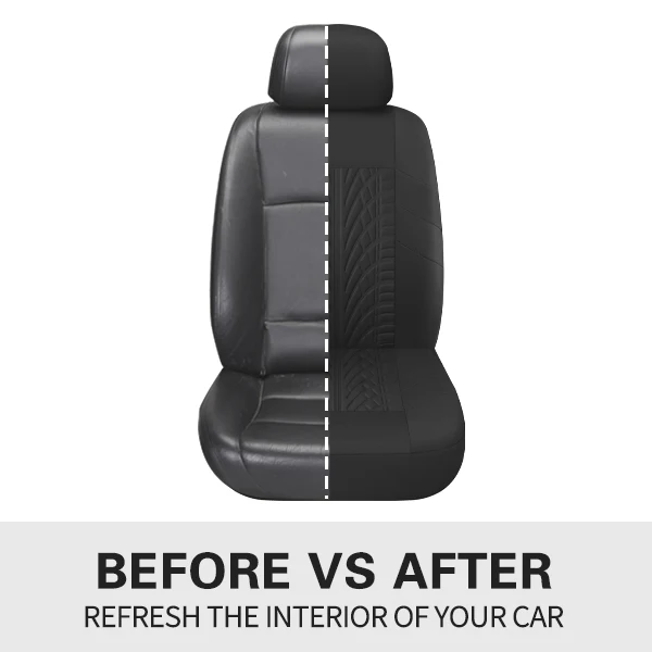 Hot Universal Size Seat Cover Pu Leather Fabric Material Full Set