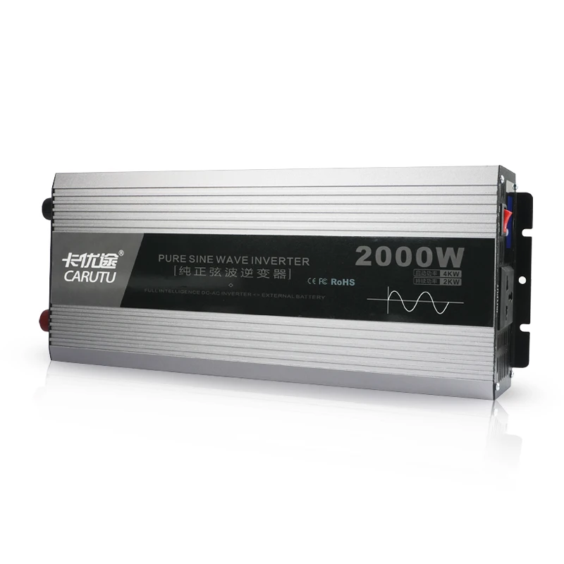 Train Power Inverter 2000 Watt Pure Sine Wave Inverter 110VDC to 220VAC Railway Power Inverter