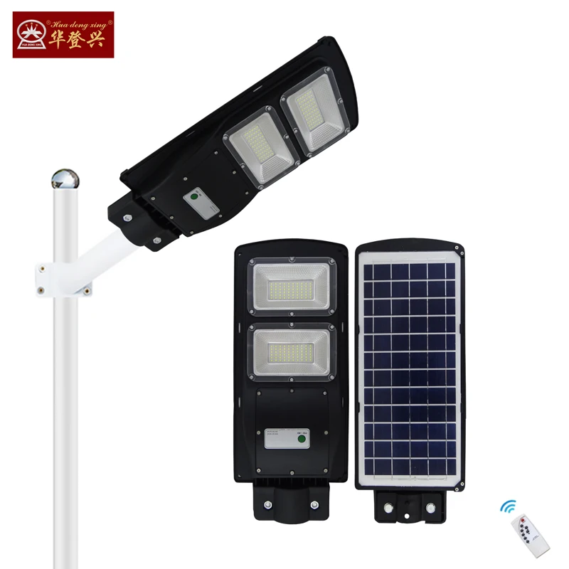 Производители светодиодных ламп 40 Вт 60 Вт солнечные садовые лампы IP65 датчик движения наружные интегрированные солнечные панели уличные фонари