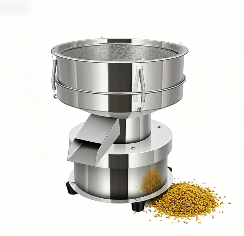 High-Efficiency Table Top Screening Machine | 220V Automatic Sifter for Flour, Corn Meal & Sweet Potato Starch
