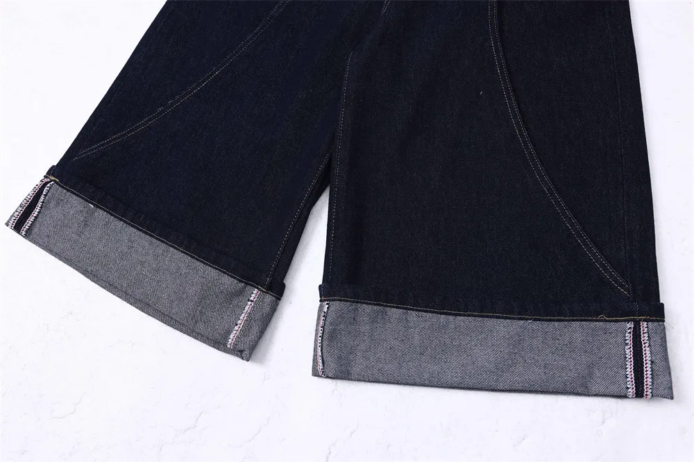 Clothing Manufacturers Raw Denim Straight Loose Custom Denim Shorts Men Men's Shorts