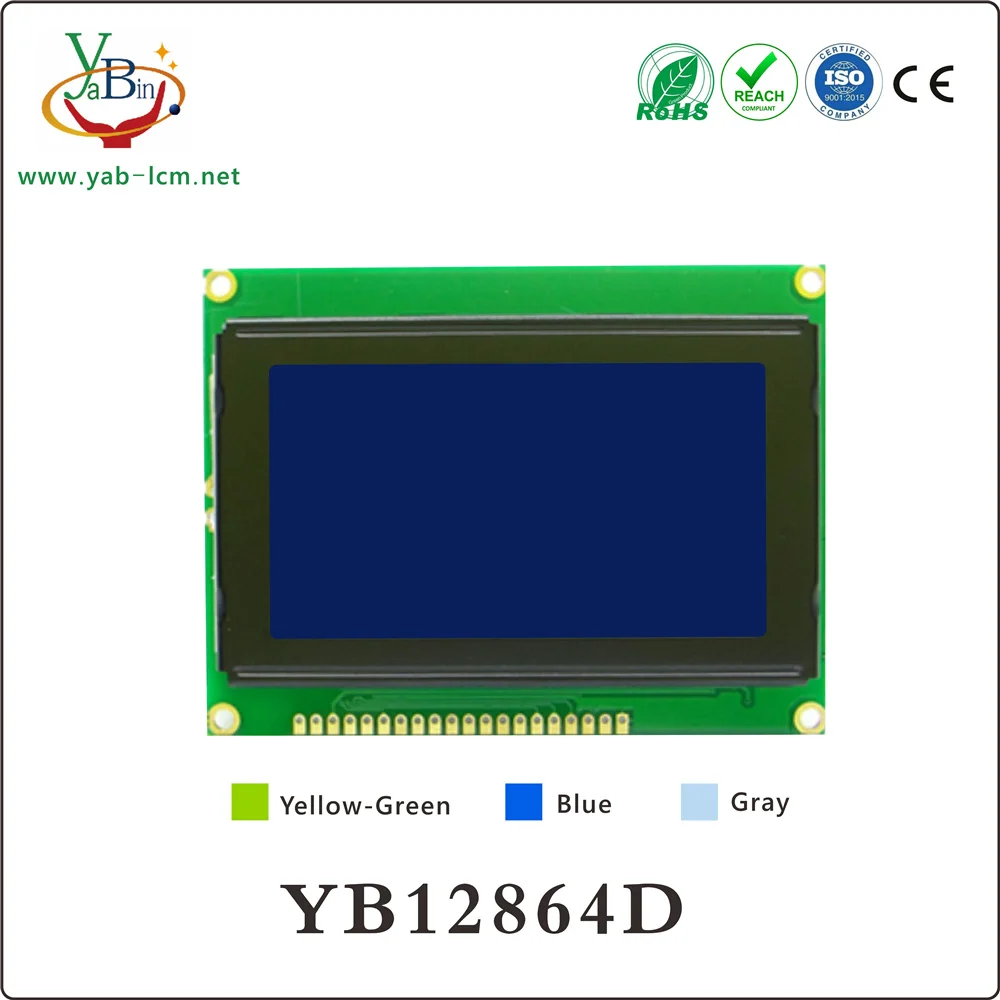 KS0108 LCD - Graphic 128x64 Display Module for Microcontrollers