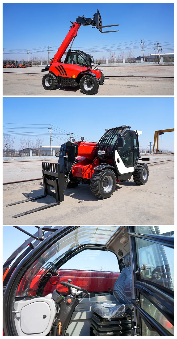 HERACLES Customizable 6M Lifting Telehandler High-Performance 2.5 Ton ...