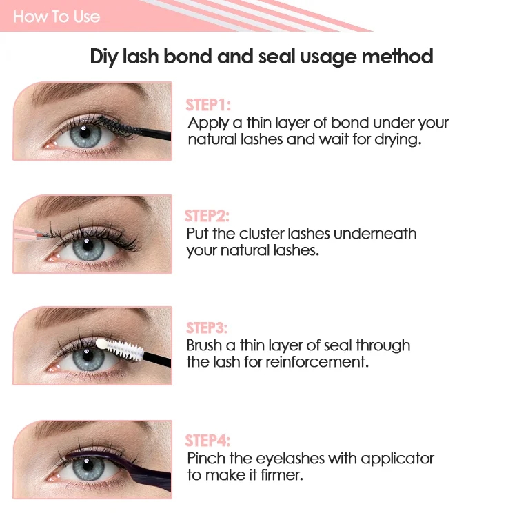 Diy Lash Bond And Seal & Remover Cluster Lash Glue For Lash Extension