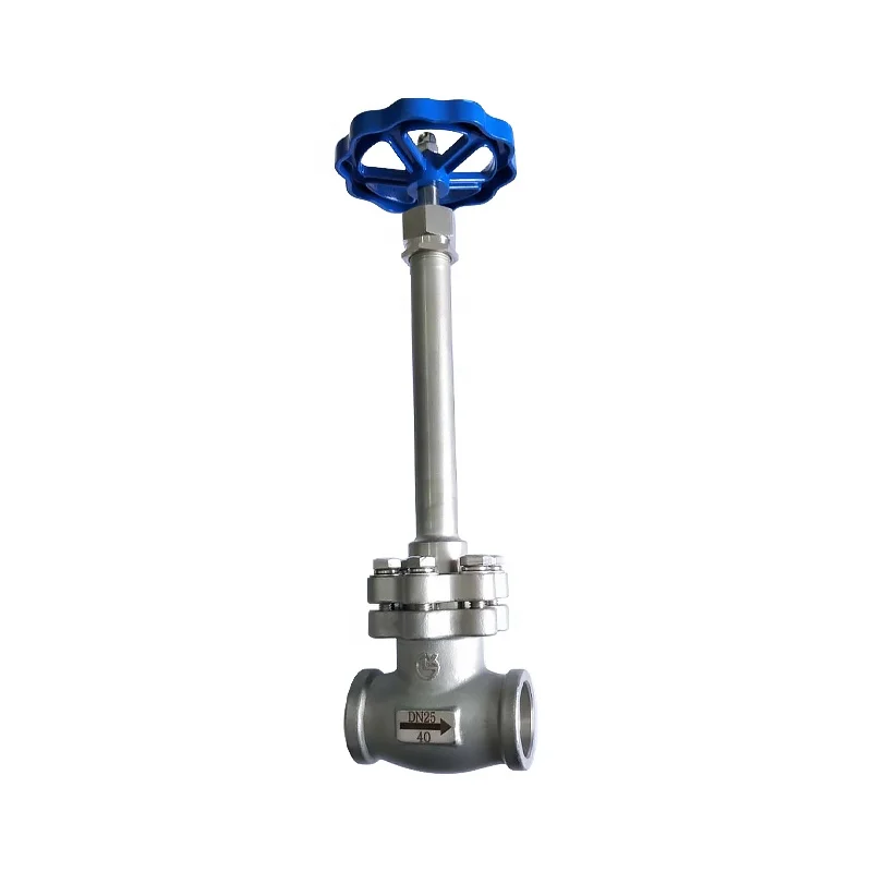 Cryogenic long shaft globe valve, good sealing performance