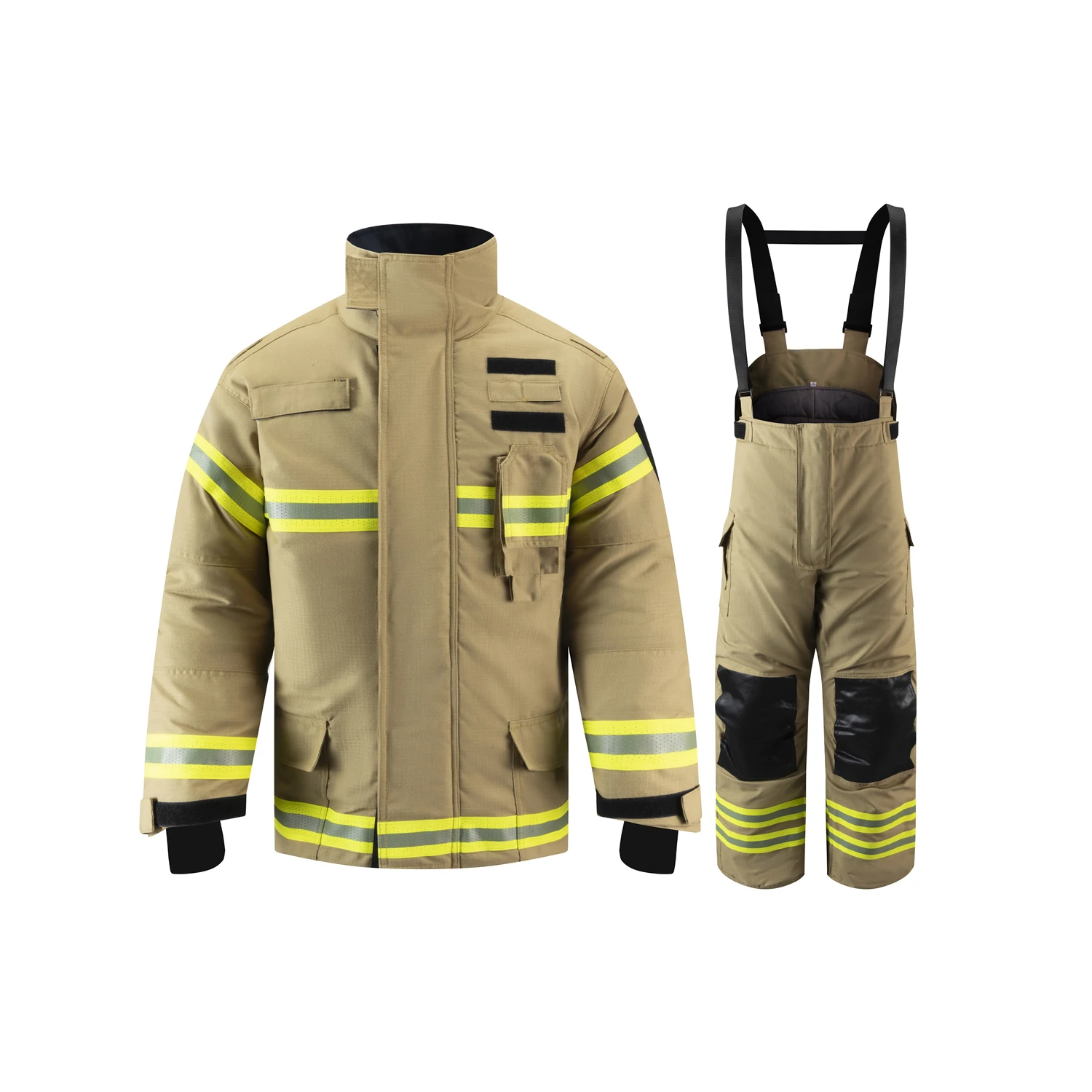 New Arrival AnBen EN469 CE Certified Nomex Fabric Firefighting Suit Aramid Fire Retardant Suit