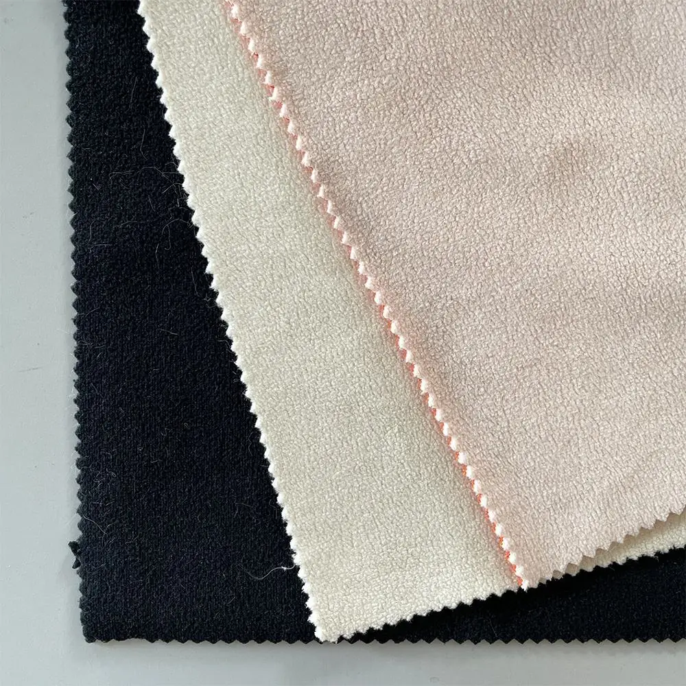 High Quality Soft Elastic Bonded Polar Fleece Fabric For Garment And