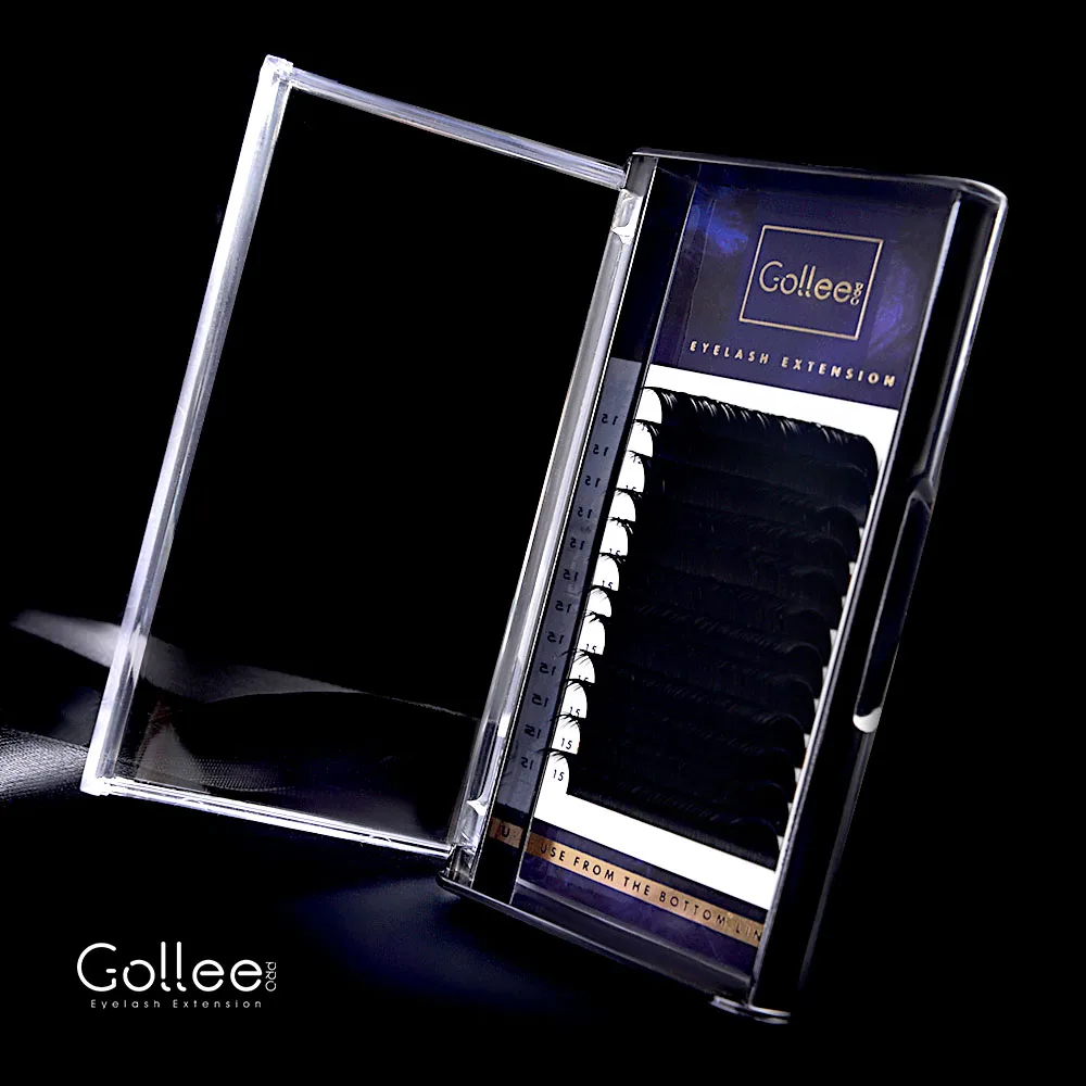 Gollee оптовые поставки норковые Индивидуальные Красивые Натуральные Шелковые Соболиные классические российские объемные ресницы для наращивания объемные ресницы