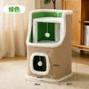 Villa para gatos de sisal de tres pisos, versión mejorada.