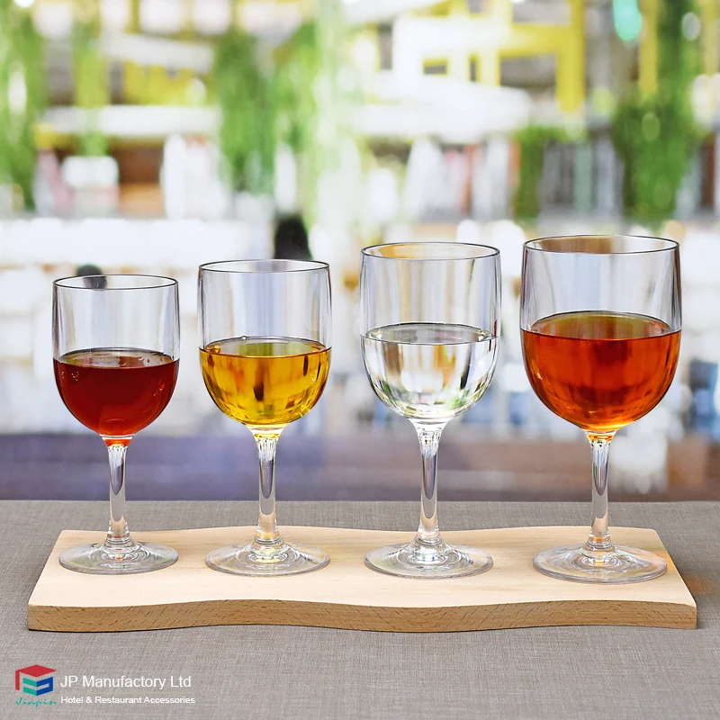 PC Acrylic Tritan Wine Glass Red Wine Glass 430ml Garden Pool Beach  Unbreakable Floate Wine Glass