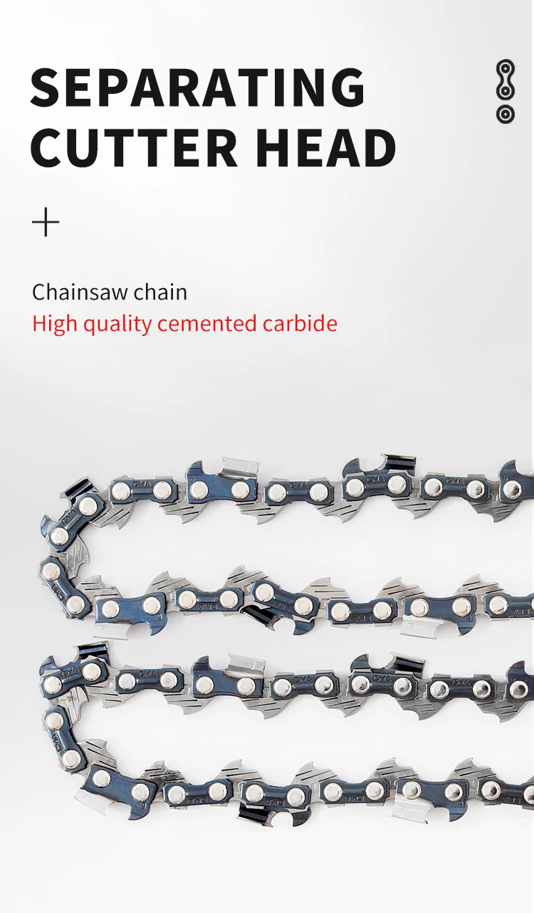 Chain Wood Cutting 8 Inch Fastest Cutting 3/8" Lp Semi Chisel 40cc 65mn