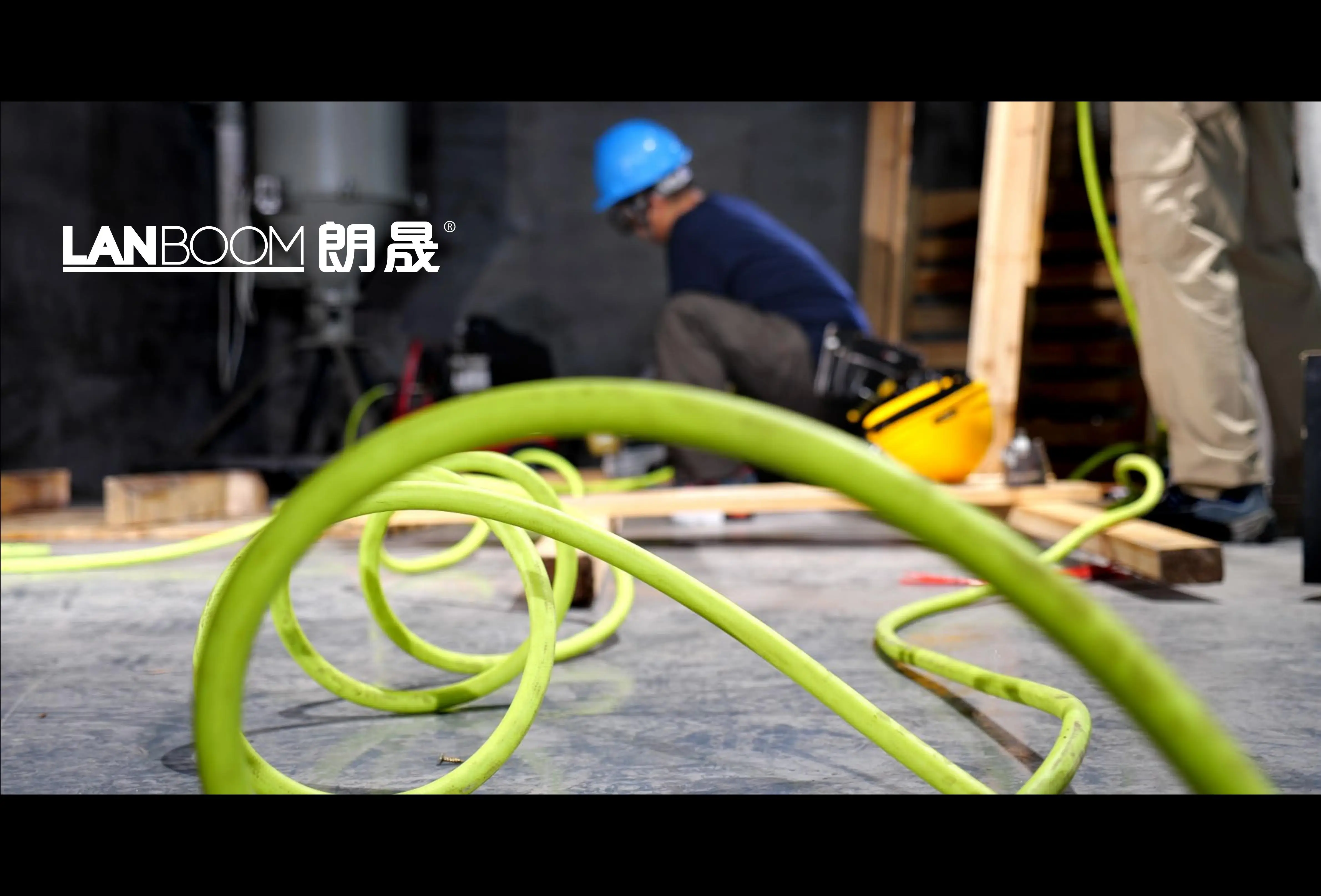 Lanboom Retractable Autoretractable Plastic Air Hose Reel,Heavy Duty