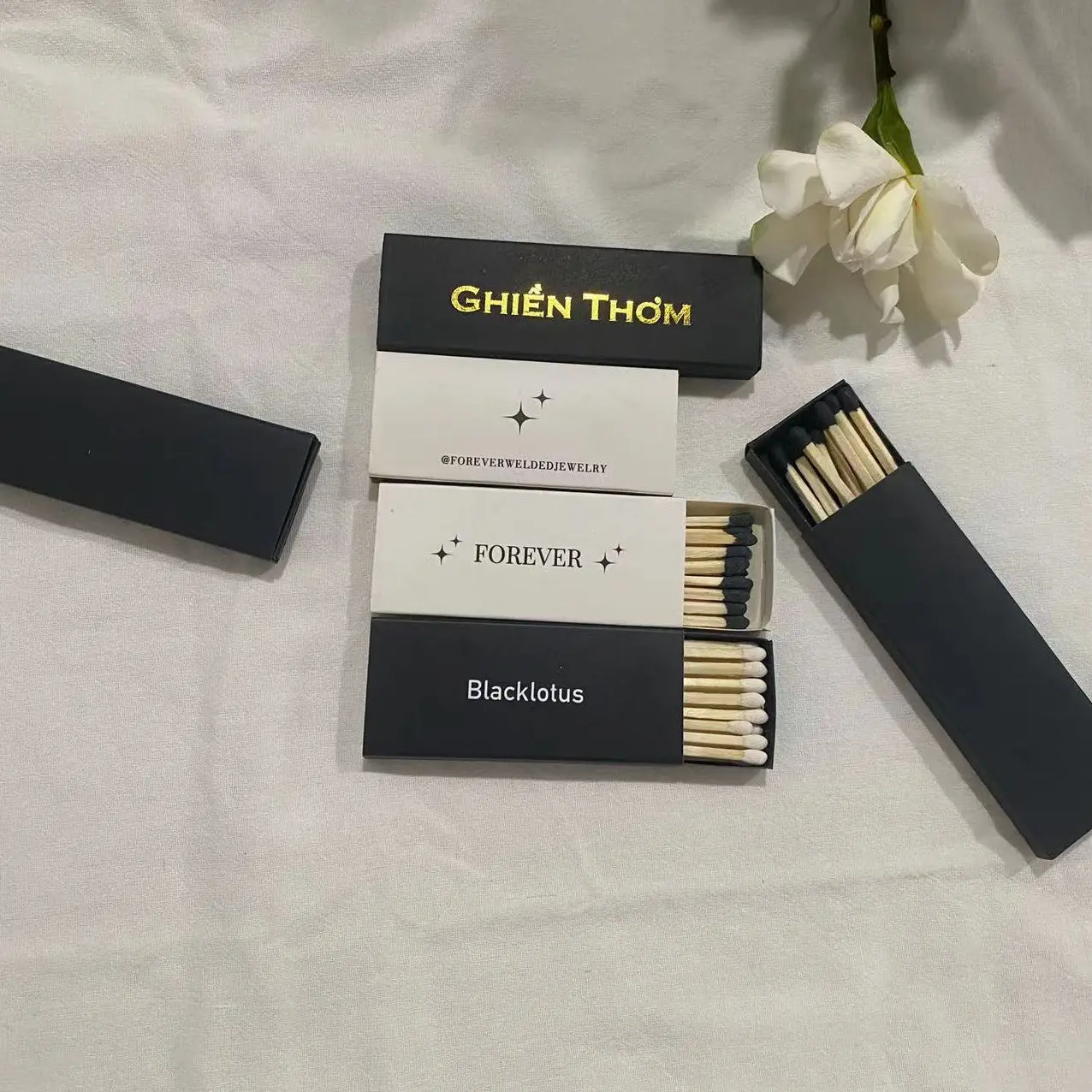 Personalized Creative Matches Stick Safety Box Various Colors Matches Box With Logo Can Be