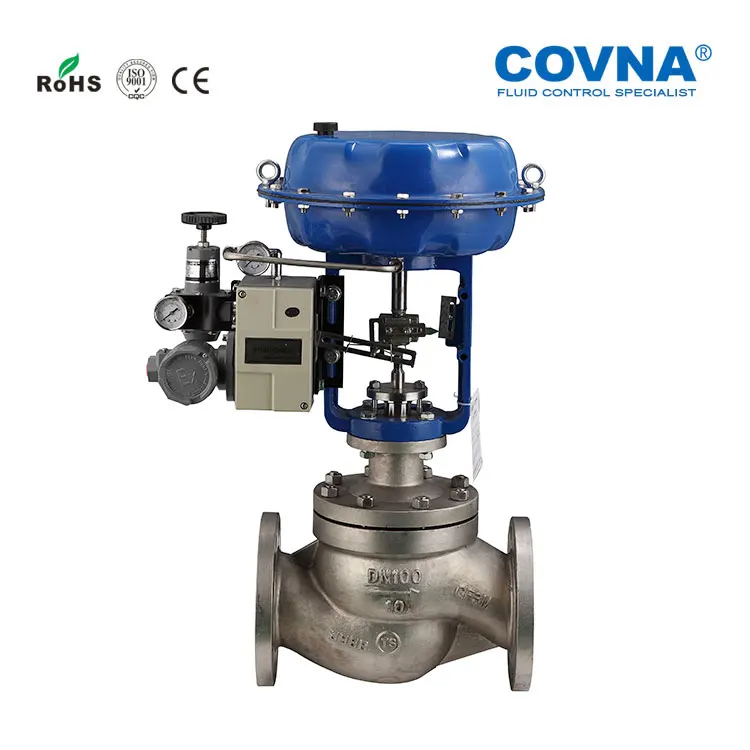 COVNA Pneumatic Control Valve DN20-DN300 Diaphragm Control Globe Valve Pneumatic Stainless Steel Knife Gate Valve
