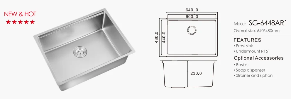 Sus304 Stainless Steel Multifunctional Integrated Press Big Single Bowl  Design for Convenience Kitchen Sink factory