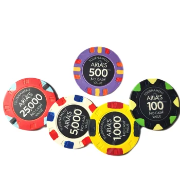 10g 39mm Ceramic Poker Chip Sublimation On Bothside With Aligned ...