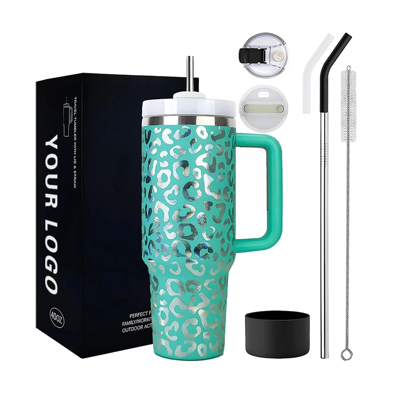 Custom Logo Stainless Steel Cold Insulation 40oz Car Cup Mug Tumbler ...