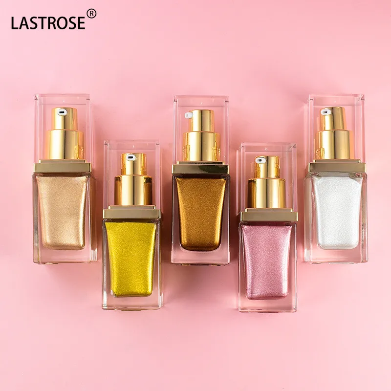 30ml High Quality Body Shimmer Bronzing Drops Liquid Highlighter Make up Private Label Logo Dry Oil