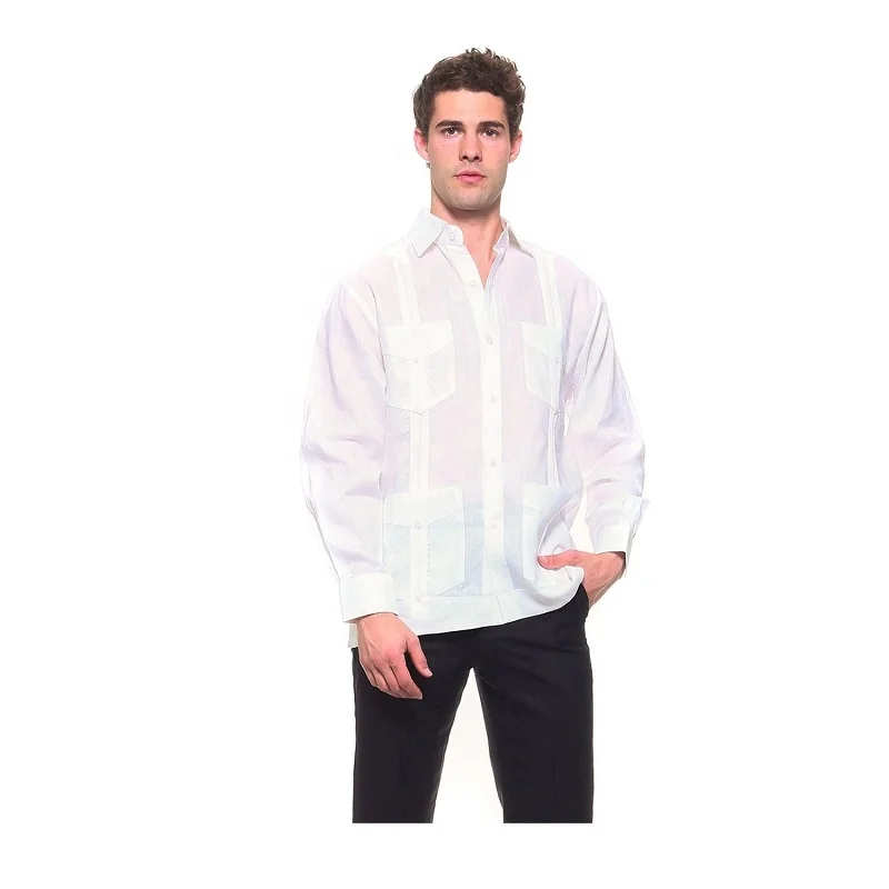 guayabera long sleeve shirt