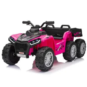 2026 New Kids Car Electric 6 Wheel Atv  Motorcycles Handlebar Speed Control Ride-on Cars 7 Years Old
