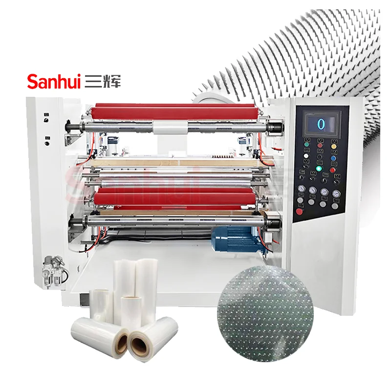 Micro Perforation Slitting Machine for Plastic Mulch Film PP PE PET POF Material Punching Slitting Machine