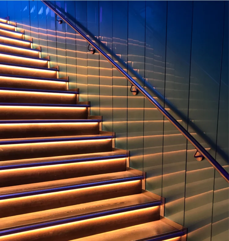 Led Indirect Light Profile Surface Mounted Staircase Aluminum Angle