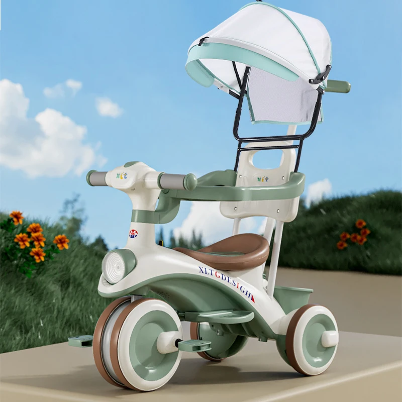 3-Wheel Music Tricycle For Kids Baby Pedal Trike With 4-In-1 Function Made Of Durable Plastic 35 3-Wheel Music Tricycle For Kids Baby Pedal Trike With 4-In-1 Function Made Of Durable Plastic