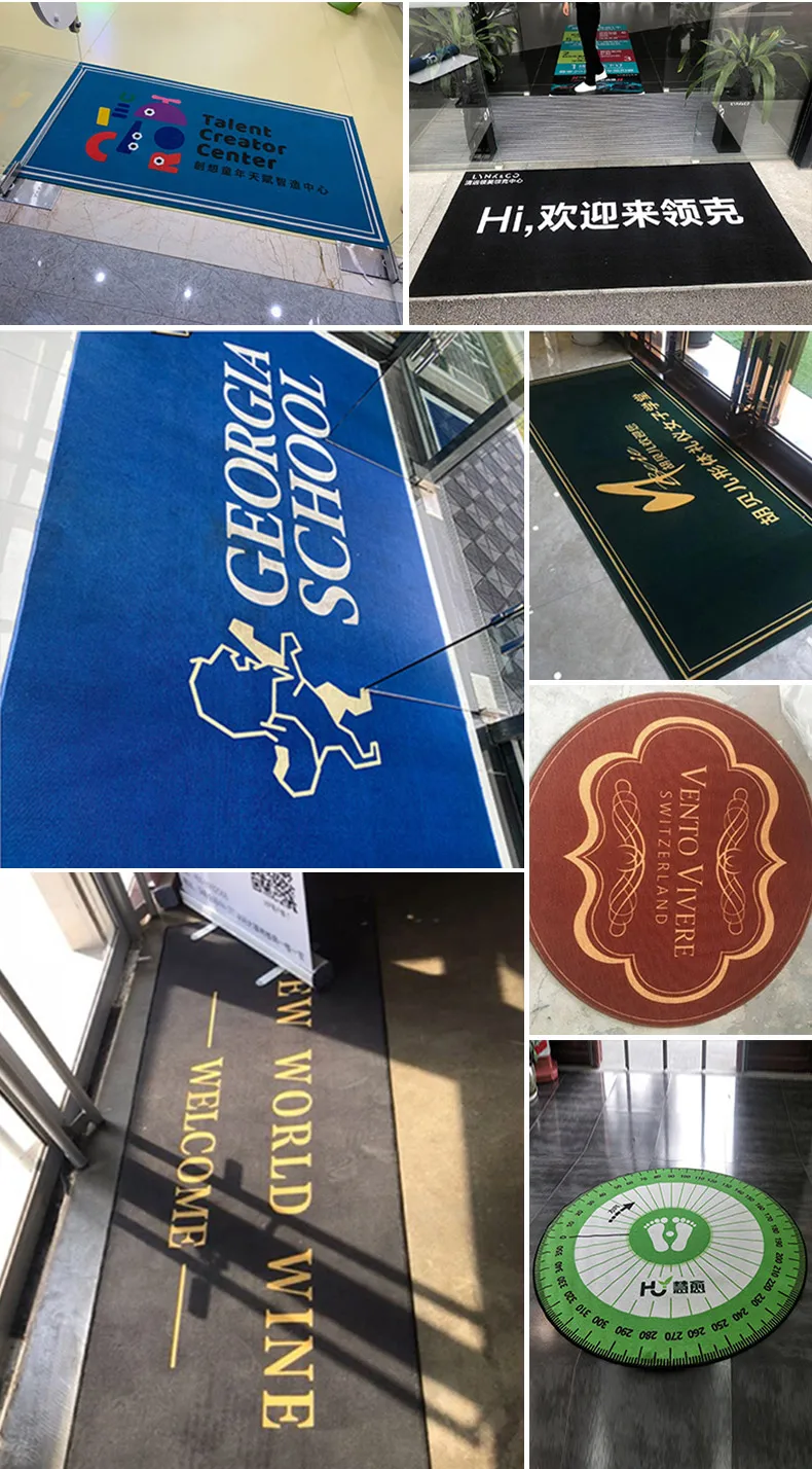 New Custom Printed Doormat Entrance Logo Floor Mat 100 Nylon