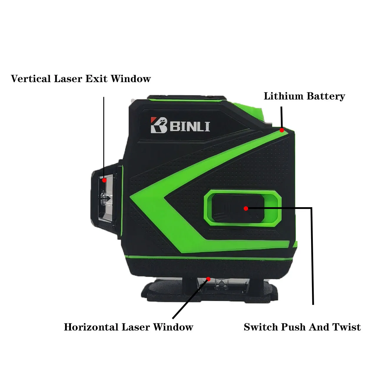 Construction Green 12 Line Self Leveling 360 Automatic Rotary Laser Level