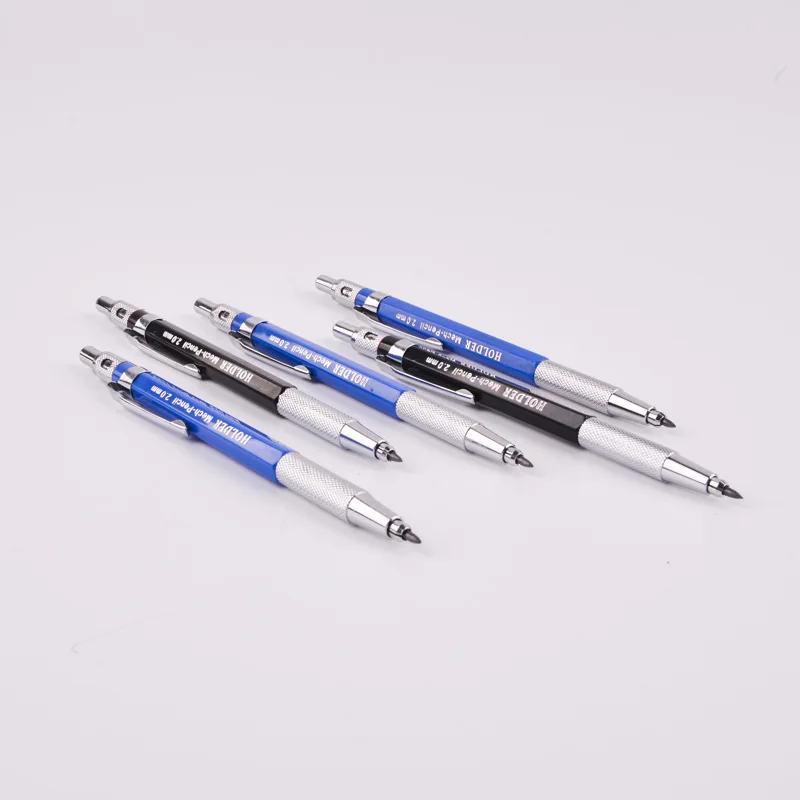 2mm Black Blue Drafting Drawing Mechanical Sketching Pencil Lead Holder ...