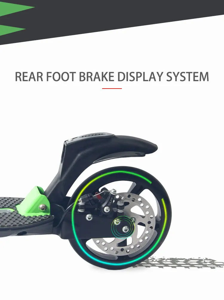 Aluminium Deck Adult Kick Scooter With Hand Brake And Carry Strap Buy