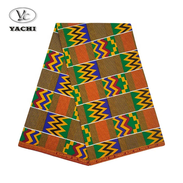 Yachitex High Quality Waxed Cotton Print Fabric for African Dashiki Dress