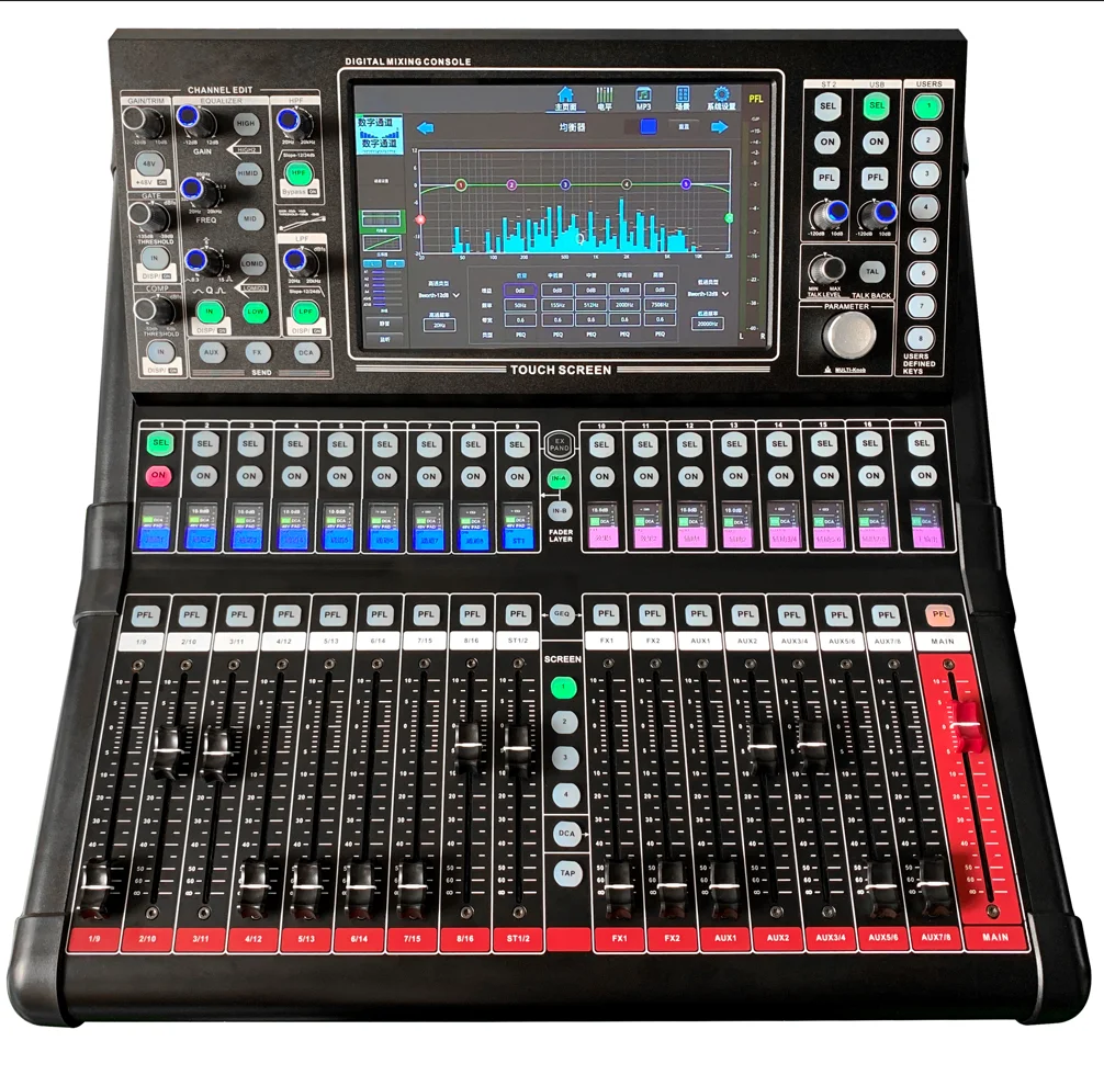 Oem Mx20 Plus Professional Audio Digital Mixer Optional Dante Card