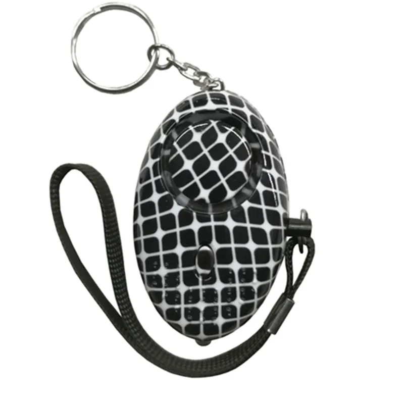 Factory Custom New Design 140DB Panic Alarm Device Led Keychain Flashlight Personal Alarm
