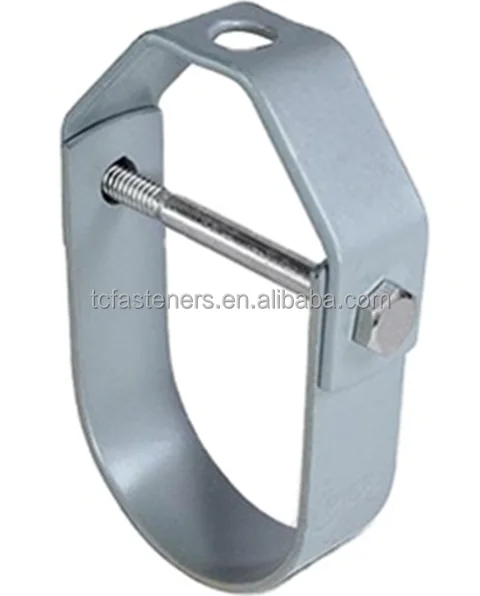Heavy Duty Zinc Plated Carbon Steel Clevis Pipe Clamp Hanger 3/4"-6" 2. ...