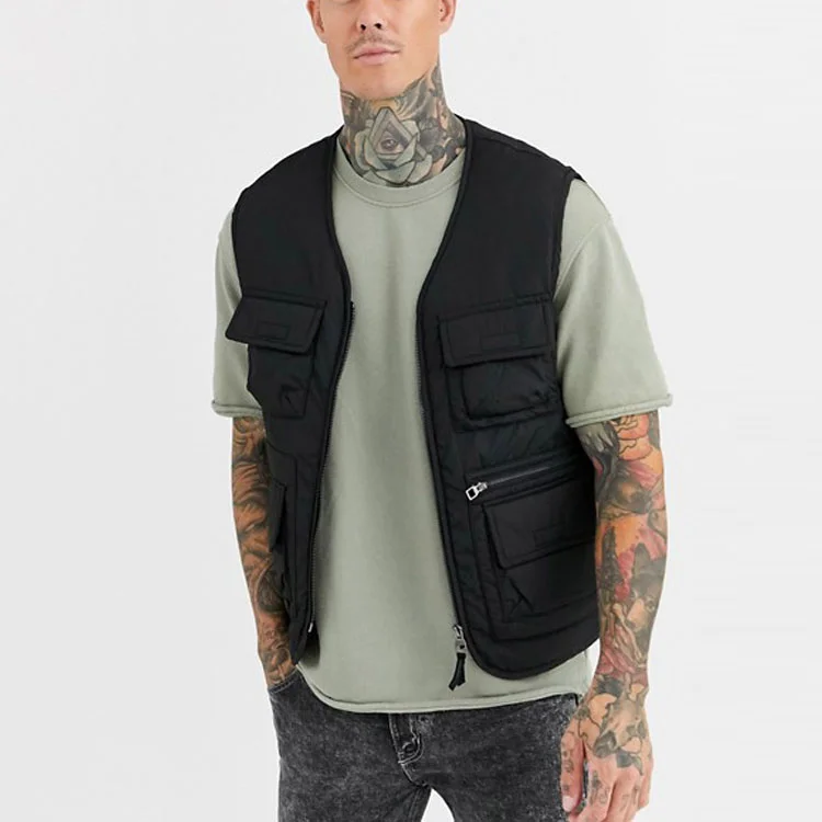Black cargo vest mens investing circuits minecraft for free