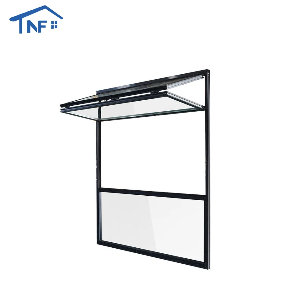 NF New Design Aluminium Hurricane Proof Vertical Bifold up windows Vertical Folding Window