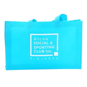 Custom Color Printed Recyclable Shopping Bag With Logo Eco Friendly Fabric Grocery White  TNT Bags Non-Woven Bags