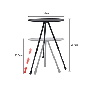 Outdoor camping folding plastic table Beach Hdpe Picnic Tables Garden plastic round side table for events
