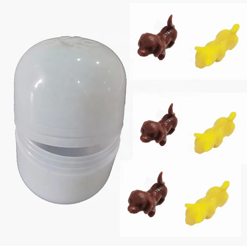 2024 new animal plastic mini capsule equipped pet toys mini dog toys customized plastic capsule toys