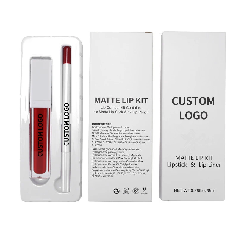 Производители макияжа распродажа наборы для блеск губ и карандаш оптовая продажа набор блеска Lipliner