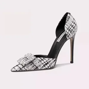 Wholesales Ladies High Heels in Leisure & Comfort Shoes for Crystal Bridal Wedding Stiletto Heel Pearl for All Seasons