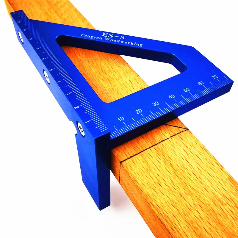 Woodworking 3D 45/90 Degree Square Size Measure Carpenter's Ruler Hand Tool Woodworking 3D 45/90 Degree Square Size Measure Carpenter's Ruler Hand Tool